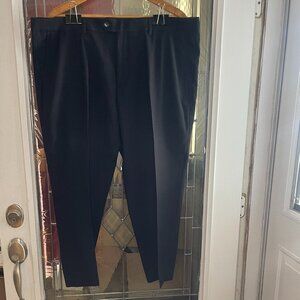 Mazari Mens Size 42x29 Black Flat Front Dress Pants